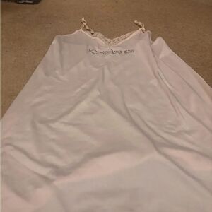 Bebe Elegant Baby Pink Lace Trim Nightgown